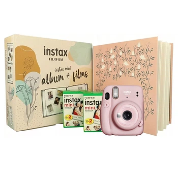 Камера моментальной печати Fujifilm Instax Mini 11 Pink + Фотоальбом розовый + Фотопленка 40 шт