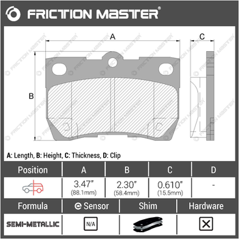 Тормозные колодки Friction Master MKD1113 (Toyota, Lexus)