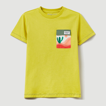 T-shirt młodzieżowy chłopięcy OVS 1785581 152 cm Żółty (8057274830194)