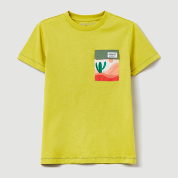 T-shirt młodzieżowy chłopięcy OVS 1785581 164 cm Żółty (8057274830217)