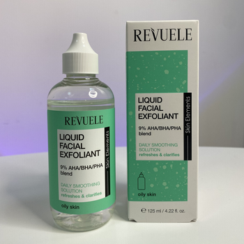 Деликатный пилинг для лица смесь AHA/BHA/PHA для жирной кожи 125 мл Revuele Liquid Facial Exfoliant