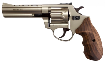 Револьвер под патрон Флобера Profi 4.5" сатин дерево с Кобурой