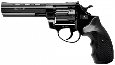Револьвер под патрон Флобера Profi 4.5" черный пластик з Кобурою