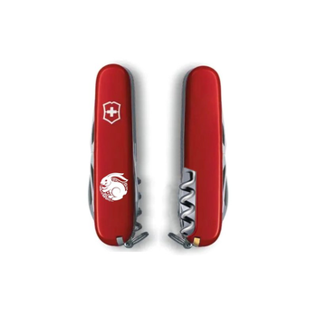 Нож Victorinox Spartan Zodiac Red "Щасливий Кролик" White (1.3603_Z2160u)