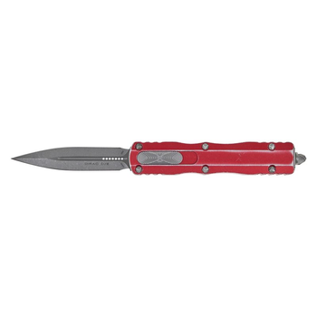 Нож Microtech Dirac Double Edge Stonewash Distressed Red (225-10DRD)