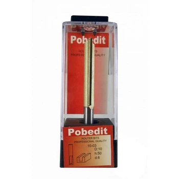 Фреза пазовая прямая POBEDIT 1003 D10 d8 L85 h50