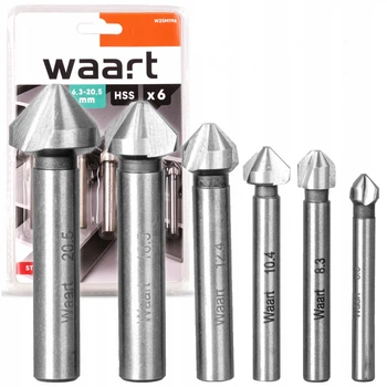 Зенковки по металу Waart 6 шт.
