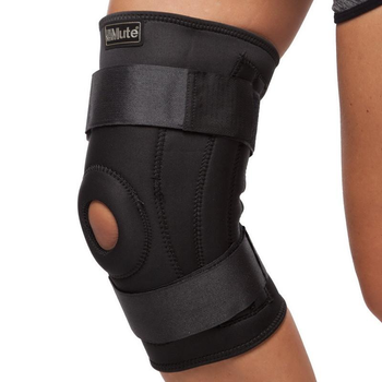 Наколінник ортез колінного суглоба з еластичними ребрами жорсткості Mute 9046 Black