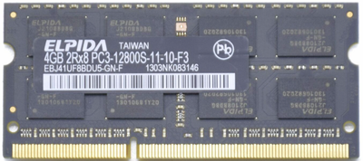 Пам'ять Elpida 4 GB SO-DIMM DDR3 1600 MHz (EBJ41UF8BDU5-GN-F)