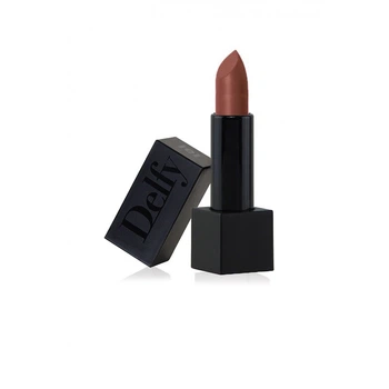 Матова губна помада Delfy Professional Black Velvetly Matt Lipstick Карамель (5060465713506)