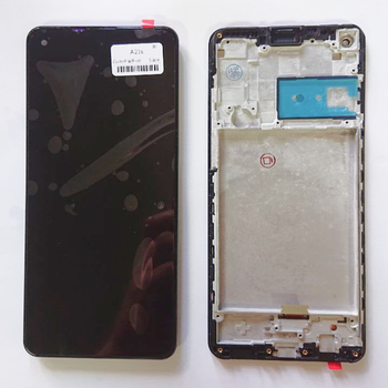 Дисплей Original PRC для Samsung A217 Galaxy A21s модуль в зборі з тачскріном, чорний, з рамкою