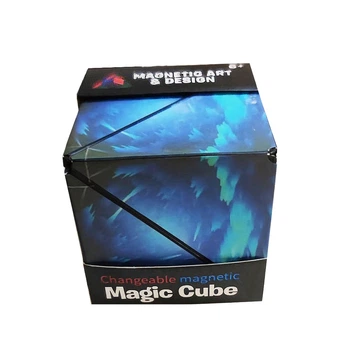Куб головоломка трансформер 3D Magnetic Magic Cube синій (AS-94931)