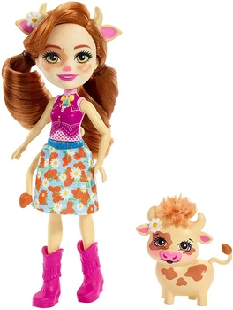 Лялька Enchantimals Cailey Cow Doll, and Curdle Корівка Кейлі і Кардла ( FXM77) (B07GLNL83X)
