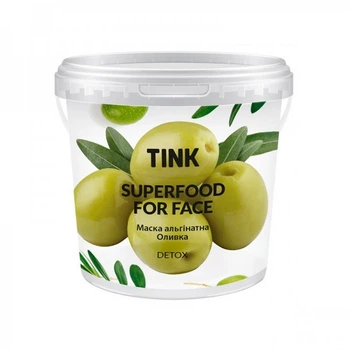 Маска Tink SuperFood For Face Detox альгинатная с детокс-эффектом Олива спирулина и ламинария 15 г (4823109400221)