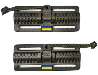 Пряжка быстрого сброса с флагом Украины Safety А.FP-2221A+B (Кайман 1) Черная