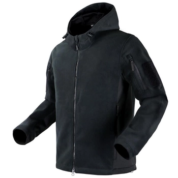 Тактична куртка флісова Condor MERIDIAN FLEECE HOODY 101135 Large, Чорний