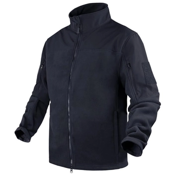 Тактический флисовая куртка Condor BRAVO FLEECE JACKET 101096 Medium, Синій (Navy)