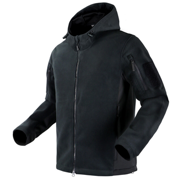Тактична куртка флісова Condor MERIDIAN FLEECE HOODY 101135 Medium, Чорний
