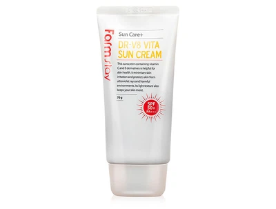 Витаминизированный солнцезащитный крем для лица FarmStay DR.V8 Vita Sun Cream SPF 50+ PA+++, 70мл (8809809805456)