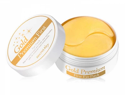 Гідрогелеві патчі під очі з колоїдним золотом Secret Key Gold Premium First Eye Patch, 60шт (8809305999192)