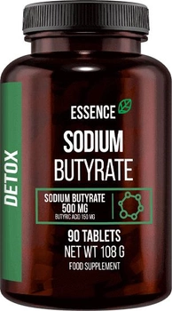Бутират натрію Essence Sodium Butyrate 500 мг 90 таблеток (5902811812658)