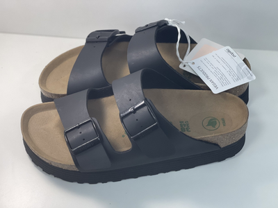 Жіночі шльопанці BIRKENSTOCK PAPILLIO ARIZONA GROOVED VEGAN 1018520 narrow 38 чорні