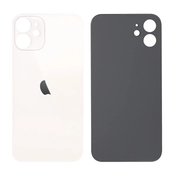 Задняя крышка iPhone 12, большой вырез под камеру, White