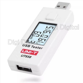 USB-тестер UNI-T UT658 Вольтметр Амперметр Измеритель Емкости Белый