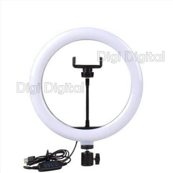 Кольцевая LED лампа Ring Fill Light D=26см с креплением для телефона USB пультом селфи-кольцо на 30 светодиодов