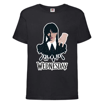 Футболка дитяча Wednesday 009 чорна (WDY blc 009) 152 см