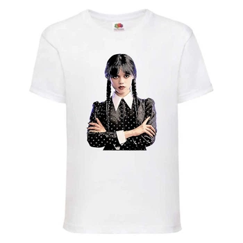 Футболка дитяча Wednesday 002 біла (WDY wh 002) 152 см