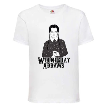 Футболка дитяча Wednesday 006 біла (WDY wh 006) 128 см