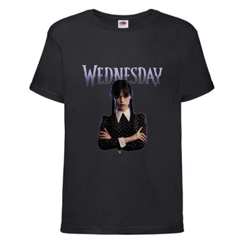 Футболка дитяча Wednesday 011 чорна (WDY blc 011) 164 см
