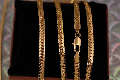 Цепь Xuping Jewelry снейк 60 см 5 мм золотистая