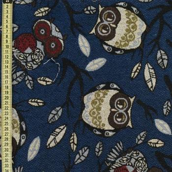 Гобелен совы на синем фоне ш.150 (20304.001)