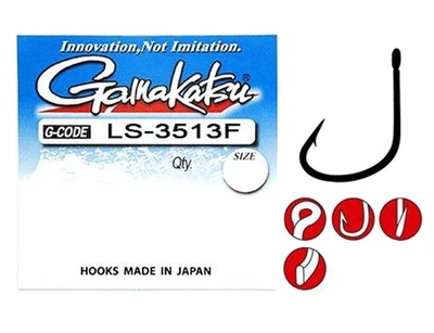 Крючок GAMAKATSU LS-3513F RING EYE № 06 14шт,25793