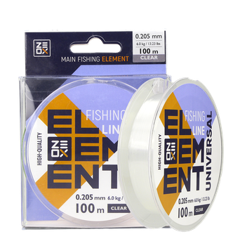 Волосінь ZEOX Element Universal 100м Clear 0.185мм,4010023