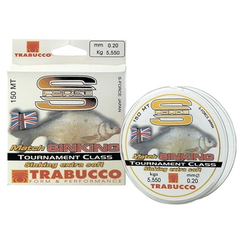 Леска Trabucco S-Force Match Sinking 150mt. 0.20mm 5,55кг (тонущая),053-00-200