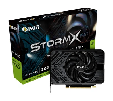 Видеокарта GF RTX 4060 Ti 8GB GDDR6 StormX Palit (NE6406T019P1-1060F)