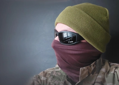 Тактические очки Tactic защитные армейские очки со сменными линзами цвет оправы черный (Daisy x7)