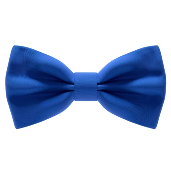 Бабочка Bow Tie House большая синяя оттенка электрик - атласная 09281L