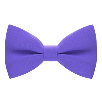Метелик Bow Tie House великий фіолетовий однотонний з габардину 09217