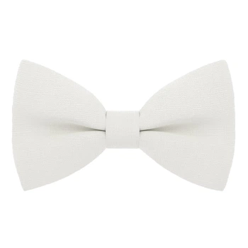Бабочка Bow Tie House большая белая льняная 09864L