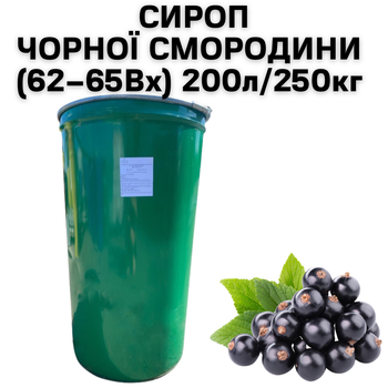 Сироп Eva Чорної Смородини 62-65Вх бочка 200л/250кг