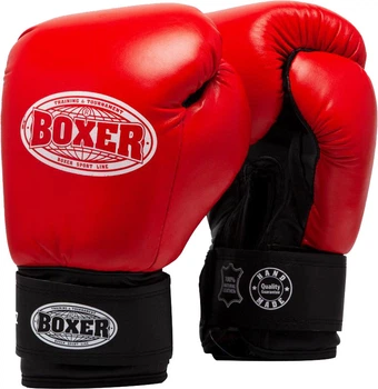 Перчатки боксерские Boxer 6 унций Красные (2023-04R)