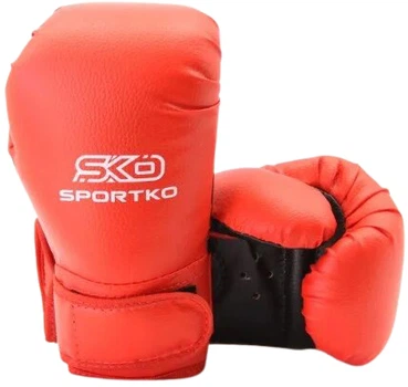 Боксерские перчатки Sportko Детские 6 OZ 6-8 лет Красные (SP-716OZPD2)