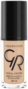 Тональний крем-коректор - Golden Rose Total Cover 2in1 Foundation & Concealer 05 (30ml) (972177-1238868-2)