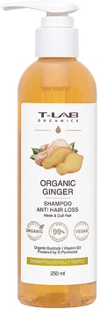 Шампунь для ослабленого та тьмяного волосся - T-LAB Professional Organics Organic Ginger Shampoo 250ml (250ml)