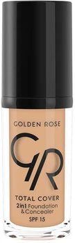 Тональний крем-коректор - Golden Rose Total Cover 2in1 Foundation & Concealer 04 (30ml) (972177-1238865-2)