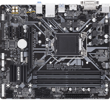 Материнська плата Gigabyte Z370M DS3H (s1151 v2, Intel Z370, PCI-Ex16) OEM Refurbished